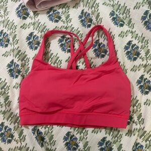 Lululemon Pink Racerback Sports Bra